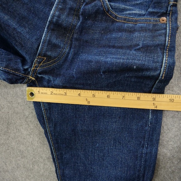 Alchemist Fab Four Jeans Womens 25 Blue Slim Straight Selvedge Mid Rise Japanese - Picture 11 of 12